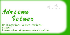 adrienn velner business card